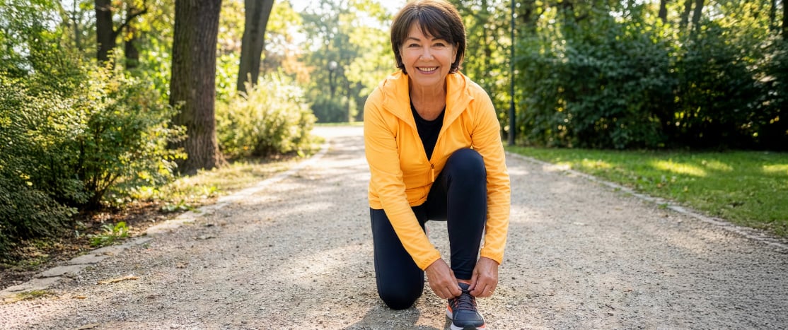 Person, die bewusst beginnt, sich mit ihrer Gesundheit und ihrem Körper zu beschäftigen