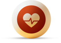 Symbol für die Unterstützung der Herzfunktion