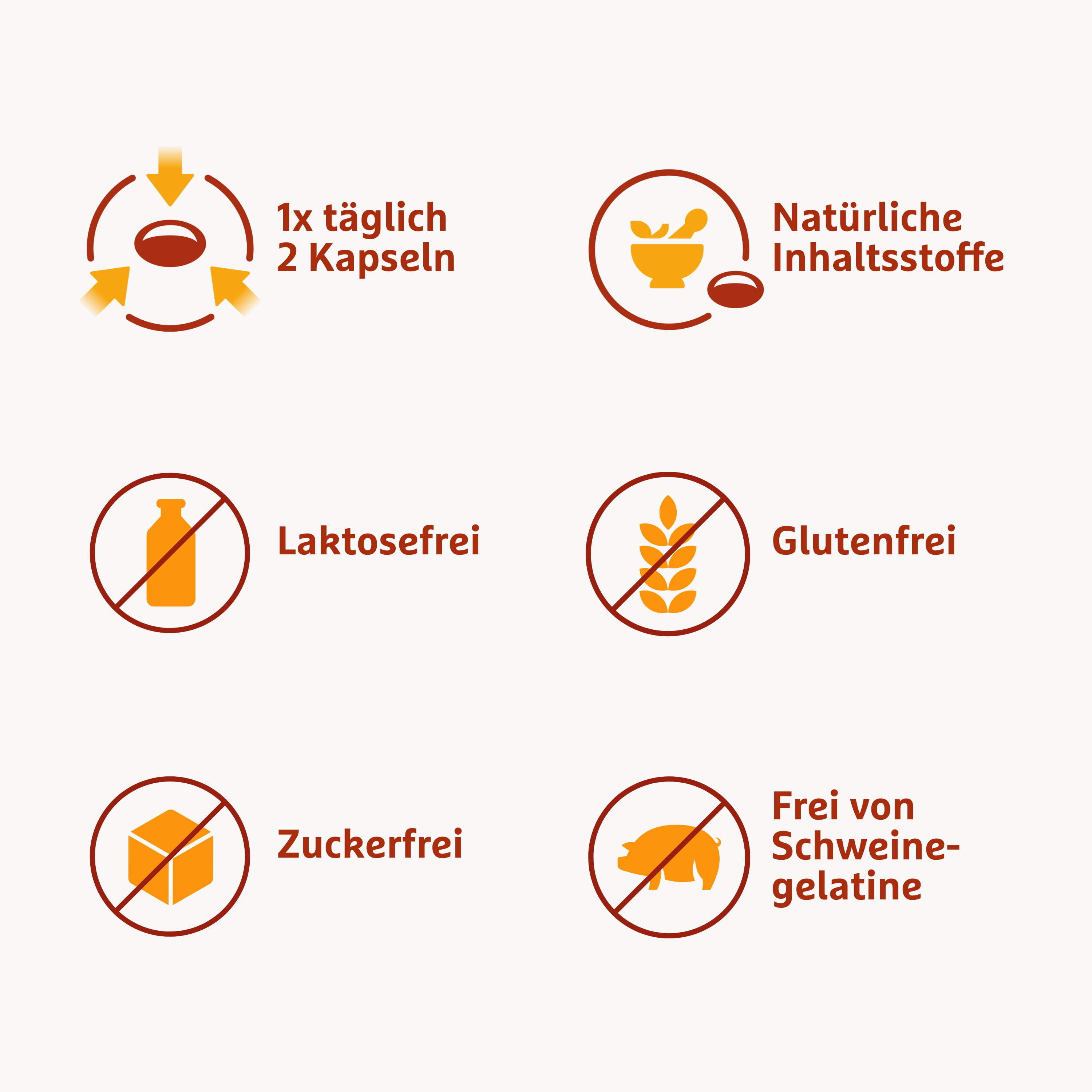 Übersicht der wichtigsten Vorteile von Lagosa Triplex wie einfache Anwendung und natürliche Inhaltsstoffe